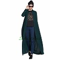 Long Cardigan Abaya- Bottle Green Long Cardigan Abaya- Bottle Green